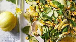 Салат из огурцов и кукурузы