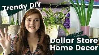 DIY Boho Dollar Store Home Decor - Trendy Modern Stone And Blush Look - Try These Cheap Projects!