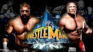 Triple H vs Brock Lesnar At WrestleMania In A No Hold Barred Match