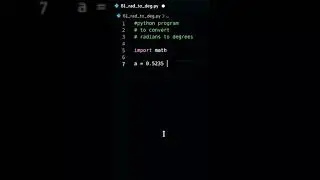 Python Program To Convert Radians To Degrees | Math Module | Degrees() | Tech Blooded | 