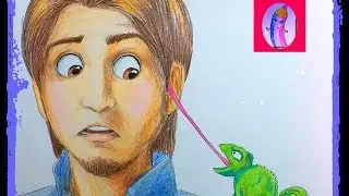 Как нарисовать Флин Райдер/Юджин Фицерберт.Рапунцель.Flinn Rider.Rapunzel.