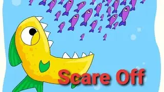 Dop 2 : Delete on part : Scare  off  the predator : solution level 97