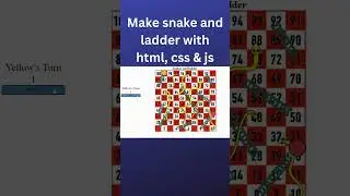 Snake and ladder #webdevelopment