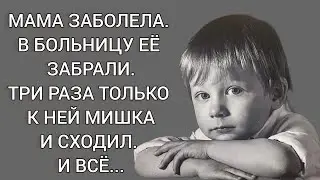 Мама заболела. В больницу её забрали. Три раза только к ней Мишка и сходил. Истории из жизни до слез