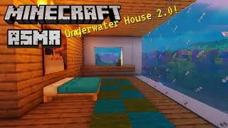Minecraft ASMR | Building a Modern Underwater House 🐠 Cupped ear to ear whispering