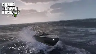 Катаюсь на катере в ГТА 5 !!!