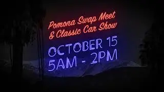The Pomona Swap Meet & Classic Car Show is October 15th!!