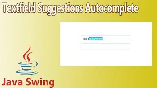 Java Swing - JTextfield Suggestions Autocomplete