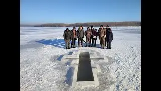 Подготовка Иордани в Усть Чарышской Пристани