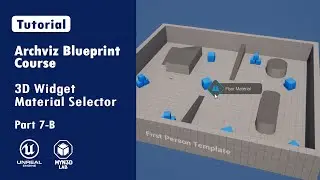 Archviz Blueprint Creation With Unreal Engine 5 | 3D Widget Material Selector |  Part 7-B