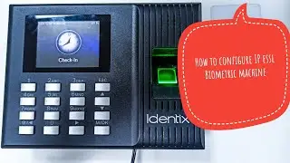 How to configure IP Essl biometric machine step by step in hindi #essl #biometricsystem