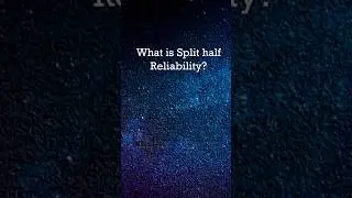 Split half Reliability #shortsvideo #shortvideo #shortsviral #shortsfeed #shorts #short