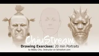 Drawing Exercises: 20 min Portrait