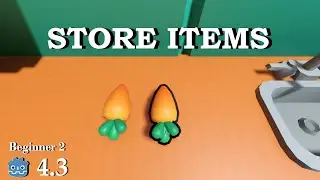 How to store items on a cupboard - Learn Godot 4 3D - no talking