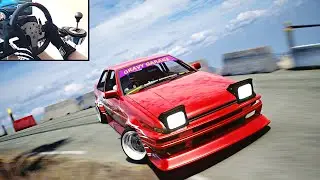 Toyota AE86 Drift Narrow Touge | Assetto Corsa ( Steering Wheel ) Gameplay