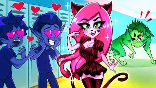 Alone Сat Girl surrounded by Werewolf Guys 🐱❤️🐺|| An exciting love story by Ta-Da Toons TV
