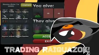 TRADING RAIQUAZOK! 😱🖤 || Creatures of Sonaria