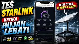Tes starlink ketika hujan lebat