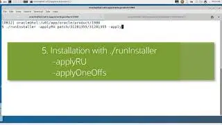 Install and Patch with OUI (Oracle Universal Installer) in one action to Oracle 19c