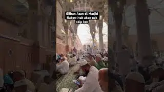 Azan di Masjid Nabawi Madinah