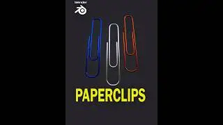 how to create a paperclip in blender 