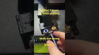 My reaction to mis-measuring my parts