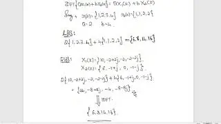 SciLab - To verify Linearity Property of DFT