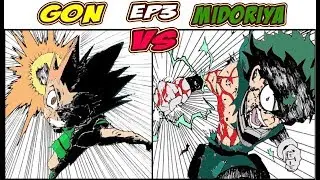 Midorya VS Gon PART 3 (manga animated)  final round