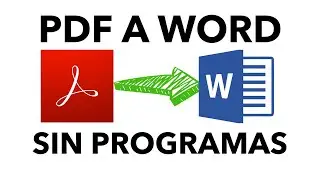 Como convertir de PDF a Word con Word Sin programas Ni Paginas 😱