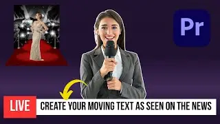 How to Make Horizontal Text Crawl in Premiere Pro (Animated Text Tutorial)