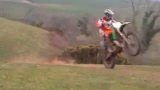 2002 KX125 Wheelies, with beginning of small crash at very end