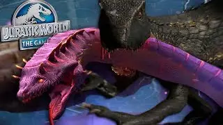 INDORAPTOR FEISTS ON (DEFEATED) OUROBOROS 66!! - Jurassic World - The Game (+ Statue Pack) | Ep. 216