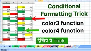 Conditional Formatting Trick | color3 and color4 Function