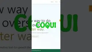 AI Tools - Coqui #shorts