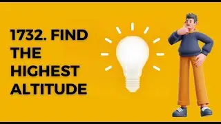 1732. Find the Highest Altitude | LeetCode | Problem Solving