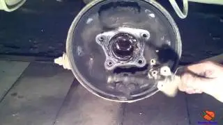 Replacing rear drum brakes with disc brakes on a Toyota