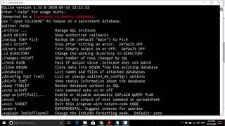 Download and run sqlite on windows
