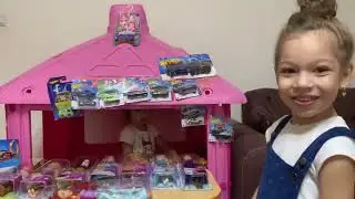 CHILDREN'S VIDEO! Disney princesses and Hotwheels came to our toy house