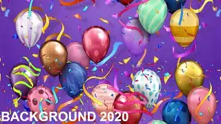Party balloons background video
