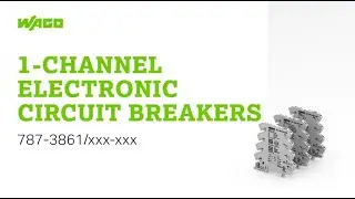 WAGO Single-Channel Electronic Circuit Breakers (ECBs): 787-3861/xxx-xxx
