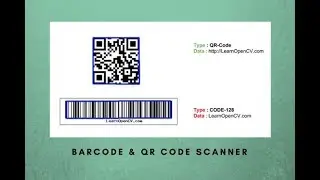 Bar code and QR code Scanner using OpenCV and ZBar
