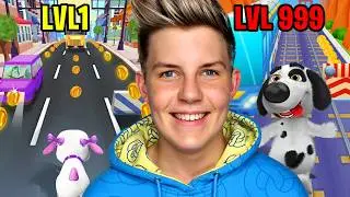 NOOB vs PRO vs HACKER In DOGGY RUN!? (ALL LEVELS!) Prezley