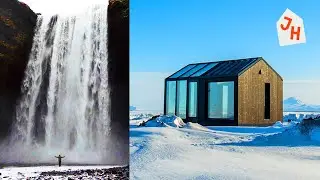 Overnight in Freezing Arctic Glass Cabin | Iceland Travel Diary