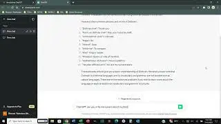 Exploring Chat GPT- an AI Chat Bot