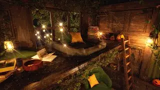 🎃Cozy Book Caravan by the Campfire🔥🍂 I Immersive Experience [4K]