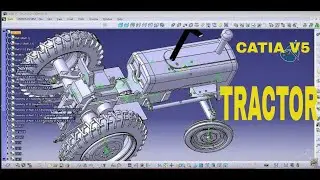 TRACTOR -  wheel cover-CATIA V5 R20 | Part design | Surfacing | Assembly |Rendering | KEY SHOT