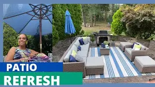 PATIO REFRESH end of summer Patio Tour Summer Wind Down let’s catch a breeze