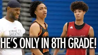 LeBron James AAU Team WILD FINISH! Elzie Harrington vs 8th Grade STAR Jeremiah Profit!