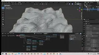 Terrain with overhangs / character using Signed Distance Field math/blender 3d geometry nodes