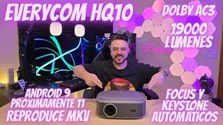 El EVERYCOM HQ10 con 19000 Lúmenes es el Proyector más Luminoso que he visto!!! (Con Dolby)
